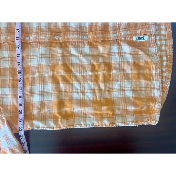 Mountain Khakis Men's Button Shirt Orange Plaid Size L Outdoors Casual Hiking - Picture 7 of 8